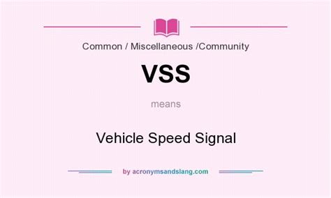 what does vss mean|Vss Definition & Meaning .